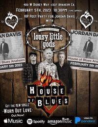 VIP Post Show Party for Jordan Davis at House of Blues Anaheim Foundation Room
