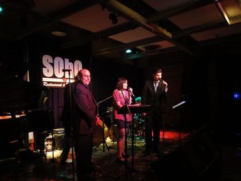 June 25, 2012 - The Lady and the Tramps: A Rat Pack Tribute Show at SOho, Santa Barbara. Finale with Kevin Winard and Mike Prendergast
