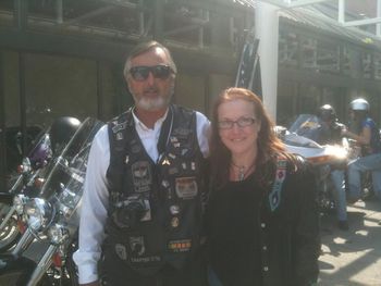 With Leon Merrow on 9/11 Memorial Ride, Knoxville, TN
