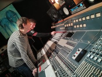 Knut and Johnny lean into the Neve to tilt the sound
