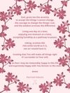 Serenity Prayer - Sweet Pink