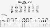 "Bring Me Down" Chords + TAB + Guitar Pro