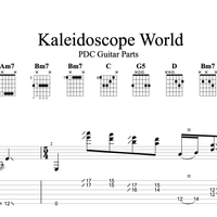 Kaleidoscope World Guitar Parts TAB + MP3 Backing Track