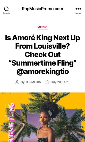 Amoré King, Rap Music Promo, Summertime Fling, Louisville, Next Up
