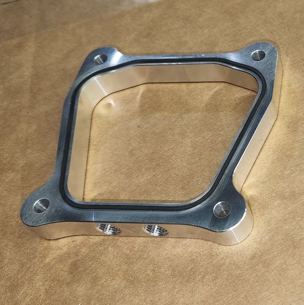 BILLET VALVE COVER SPACER - WITH HARDWARE AND FITTINGS