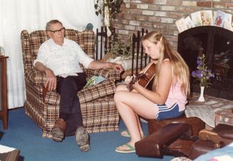 Gayle & Grandpa Anderson - 1981