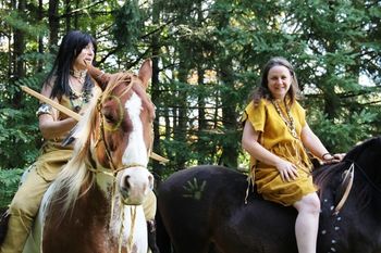 First Nation experience, horse Cloud and Pip
