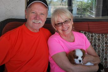Sharon and Glen with their new darling, Darby
