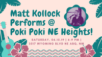 Matt Kollock Returns to Poki Poki NE Heights!