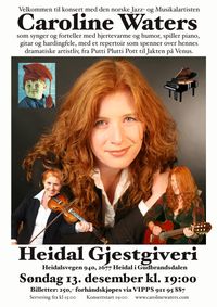 Caroline Waters LIVE at Heidal Gjestgiveri has been cancelled due to Covid-19 restrictions