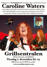Caroline Waters LIVE at Grillsentralen Restaurant & Bar in Bjelland CANCELLED