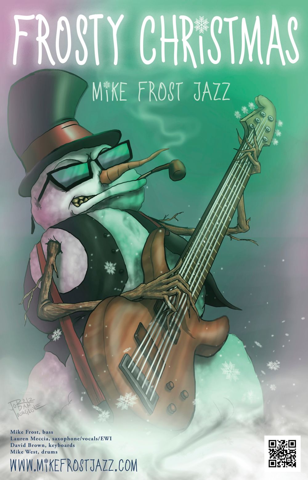Frosty Christmas Poster