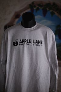 Apple Lane Productions (Long Sleeve T Shirt) Gray