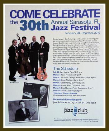 Feb/Mar 2010 30th Sarasota Jazz Fest
