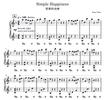 Simple Happiness - Piano Sheet