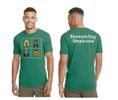 "4 Heads" Shirt - Forest Green, Royal Pine, Mauve, Tahiti Blue