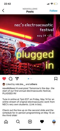 Plugged in, electroacoustic festival at New England Conservatory of Music