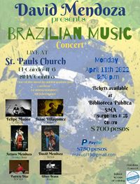 David Mendoza presents Brazilian Music Concert