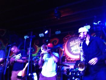 Po Boyz did get out! To See the Master Dr. Lonnie and then The Brass-a-Holics at Blue Nile
