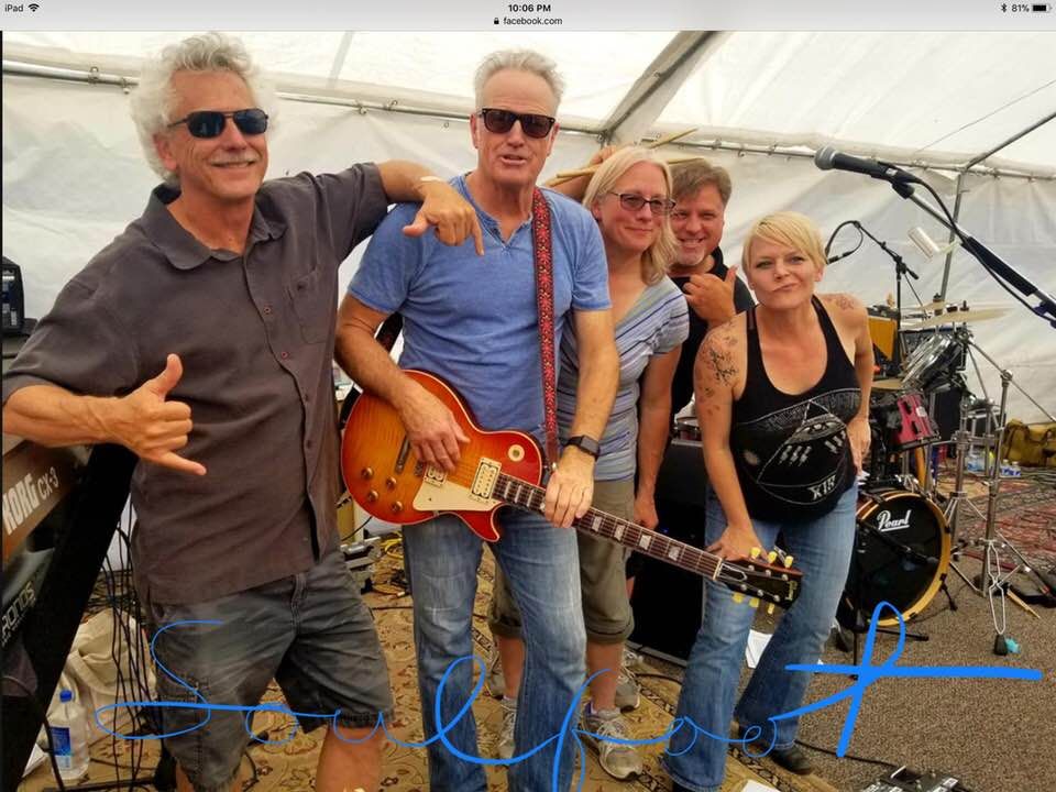 Joyce's band, "Soulfoot" after a fun gig at Manzoni Winery Annual Party ~ Summer 2018