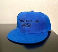 Tesla Club SoCal Blue- Flat Bill- 6 Panel- Snap Back Hat