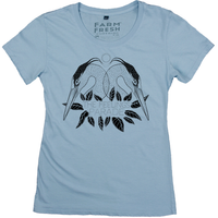 100% Organic Cotton T-Shirt (Scoop Neck) - Light Blue