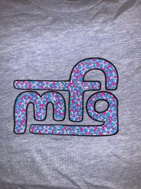 MFG Logo Tee by Artist Ryan Kerrigan in Prism Blue