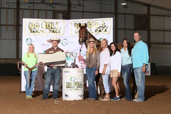 Margo and Peytons Call to Fame winning at the no Bull Barrel Race 5/09/2016