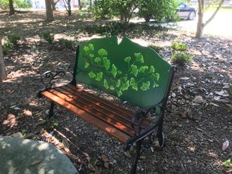 Custom bench for the Wilson Botanical Gardens