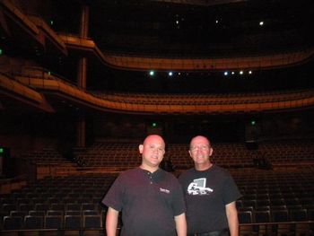 Bill and Tom at Mesa Center for Performing Arts backing up The Legends of DooWop
