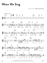 When We Sing (Sheet Music)