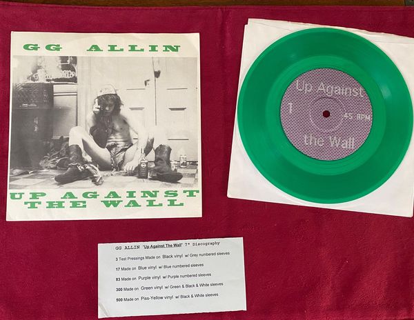 Up Against The Wall Green Vinyl with original insert