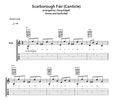 "Scarborough Fair" for solo guitar