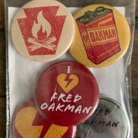Fred Oakman - 5 Buttons for $4.00