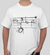 T-shirt Portée musicale (unisexe)