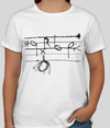 T-shirt Portée musicale (femme)