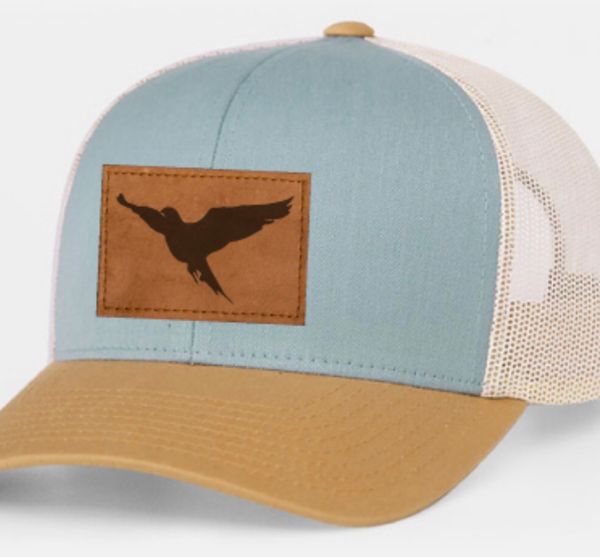 Word Bird Leather Patch Hat