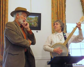 Richard and Pat during a performance of "Songs to Celebrate Women's Suffrage"

