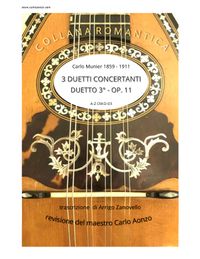 Carlo Munier - Duetto concertante n. 3 op. 11 - Due Mandolini