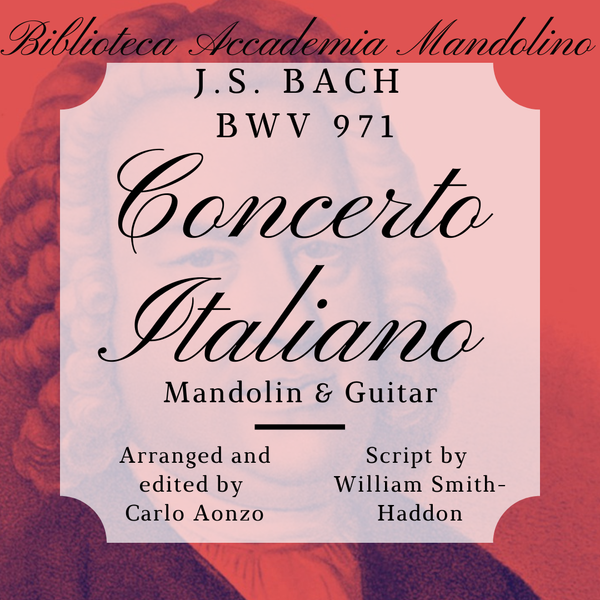 Johann Sebastian Bach - Concerto italiano BWV 971 - Mandolino e Chitarra