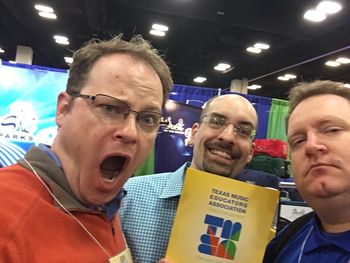 Fun times at TMEA with Dr. Ben Caston and Dr. Nathan Burggraff!
