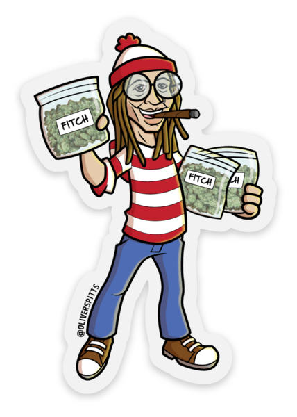 Waldo Spitts Sticker