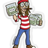 Waldo Spitts Sticker