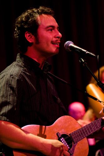 Camilo Landau- who co-wrote with Edgardo "Maria Felicia"- playing and singing with us.
