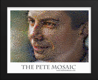 Pete Mosaic Framed Art Print