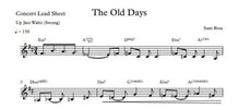The Old Days Concert Lead Sheet