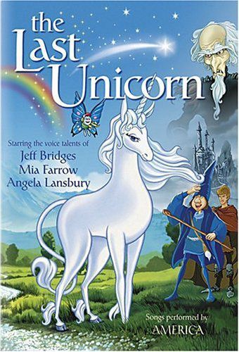 DVD case for The Last Unicorn, the film made from Peter S. Beagle's novel of the same title.
