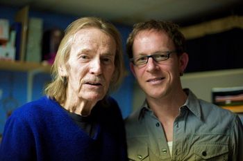 Gordon Lightfoot and I at Hugh's Room, January 2009.
