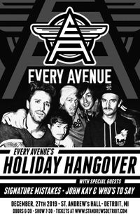 JK&WTS at St. Andrew's Hall w/ Every Avenue, Signature Mistakes | ALL AGES