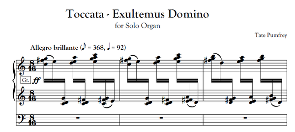 Toccata - Exultemus Domine